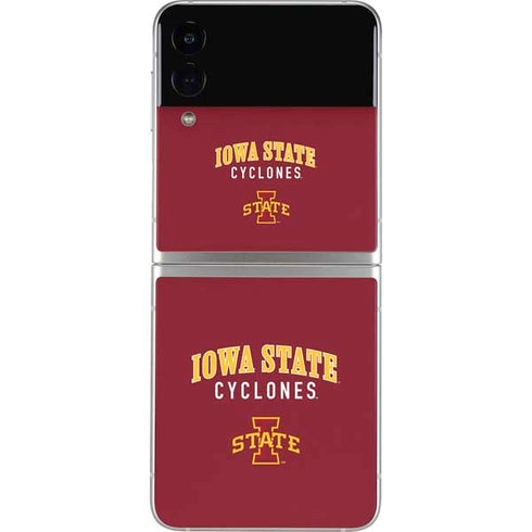 Iowa State University Collegiate Text Galaxy Z Flip4 5G Skin